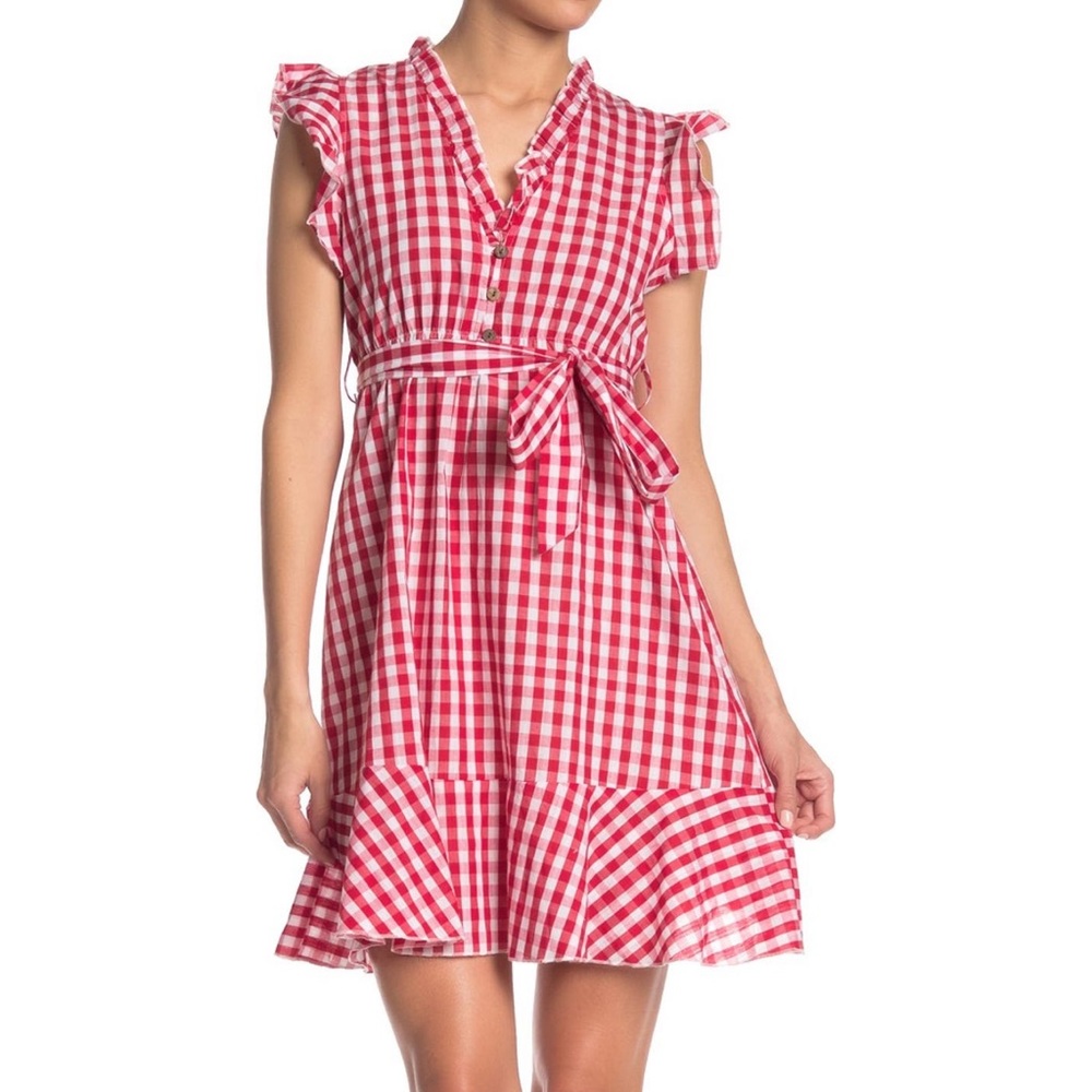 New papillon gingham dress